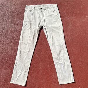 Faherty Pants Mens 36x33 Beige Casual Straight Leg Stretch Cotton Blend Chinos